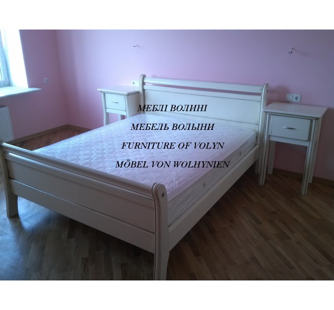 Двоспальне ліжко "Білосніжка" від тм Меблі Волині