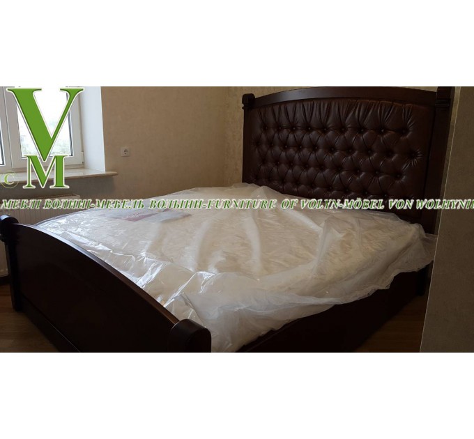 Двоспальне ліжко "Мій Світ+Каретна Стяжка" від тм Меблі Волині