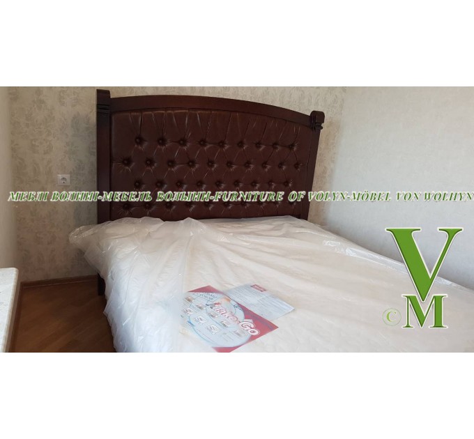 Двоспальне ліжко "Мій Світ+Каретна Стяжка" від тм Меблі Волині