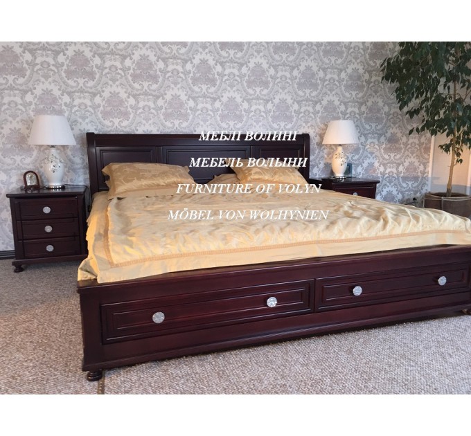 Двоспальне ліжко "Нефертіті" від тм Меблі Волині