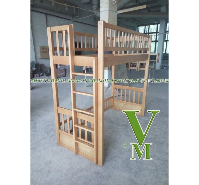 Двоярусне ліжко "Аліса-Чердак" від тм Меблі Волині