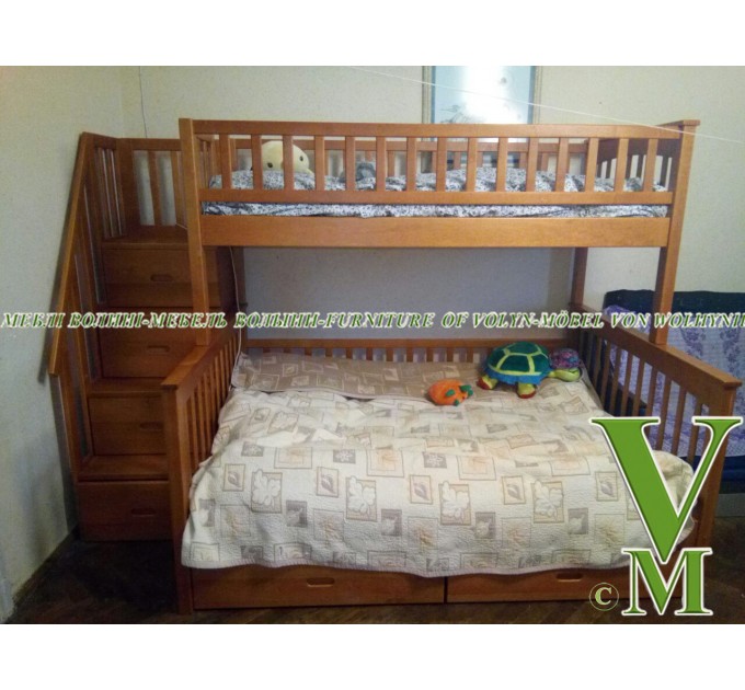 Двоярусне ліжко "Аліса-Плюс" від тм Меблі Волині