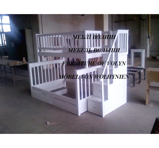 Двоярусне ліжко "Аліса-Плюс" від тм Меблі Волині