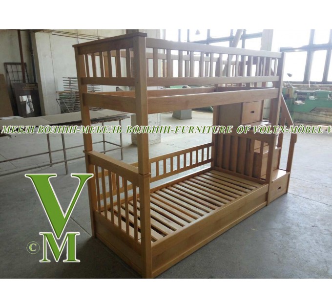 Двоярусне ліжко "Аліса" від тм Меблі Волині