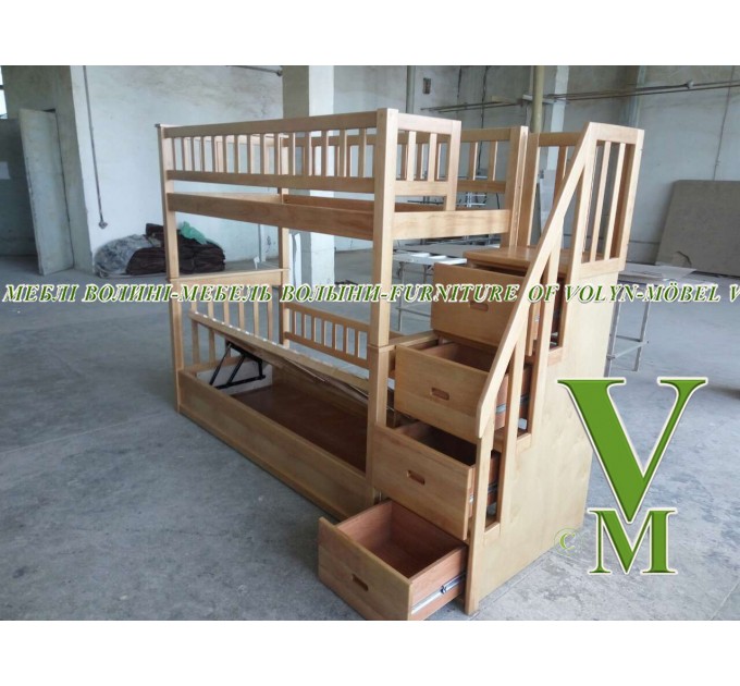 Двоярусне ліжко "Аліса" від тм Меблі Волині