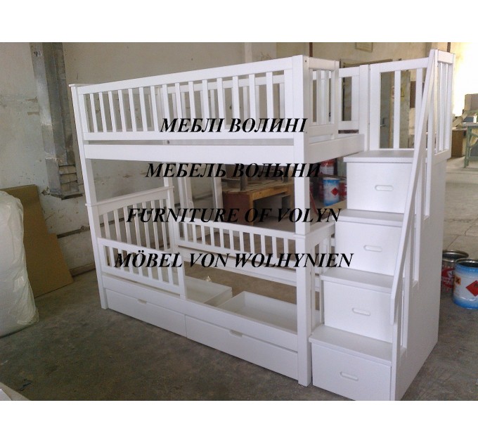 Двоярусне ліжко "Аліса" від тм Меблі Волині