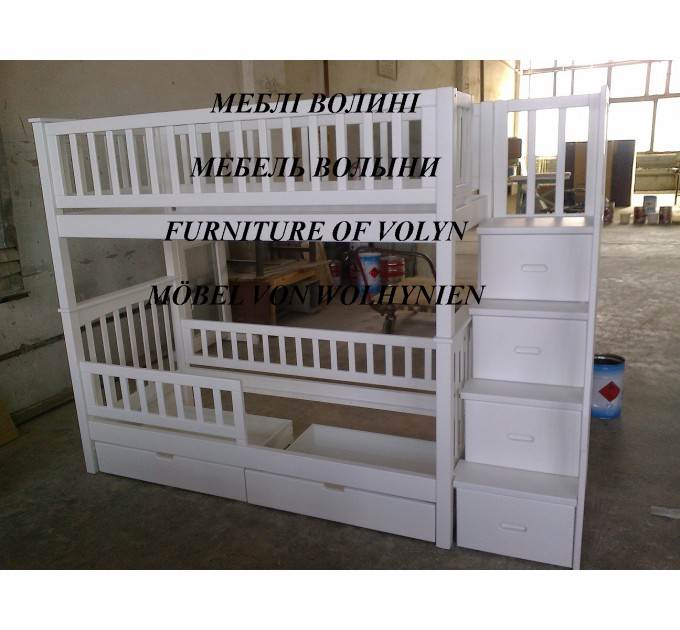 Двоярусне ліжко "Аліса" від тм Меблі Волині