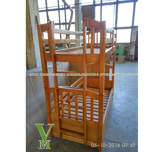 Двоярусне ліжко "Афіни-Люкс" від тм Меблі Волині