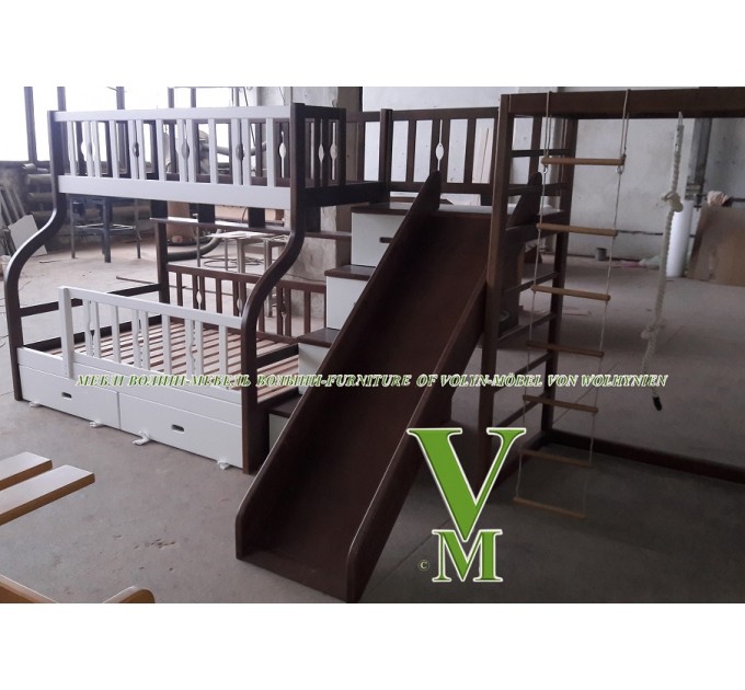 Двоярусне ліжко "Кароліна+Плюс" від тм Меблі Волині