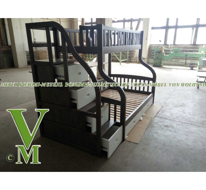 Двоярусне ліжко "Кароліна" від тм Меблі Волині