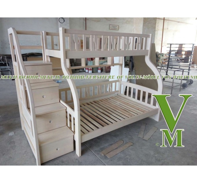 Двоярусне ліжко "Кароліна" від тм Меблі Волині