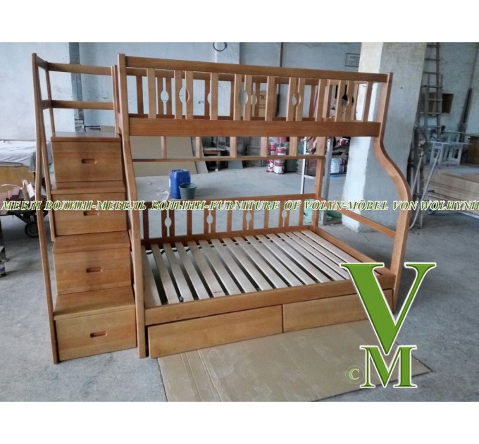 Двоярусне ліжко "Кароліна" від тм Меблі Волині