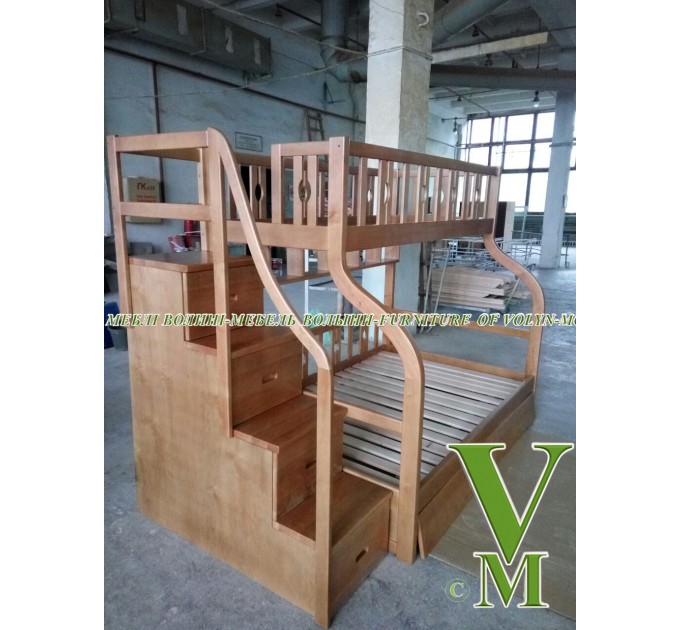 Двоярусне ліжко "Кароліна" від тм Меблі Волині