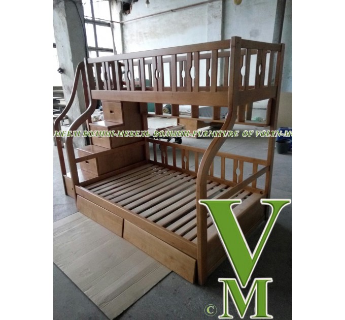 Двоярусне ліжко "Кароліна" від тм Меблі Волині