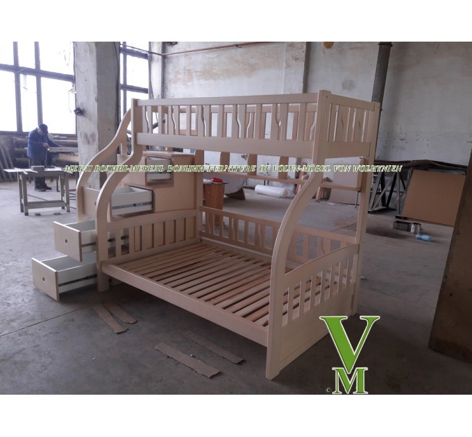 Двоярусне ліжко "Кароліна" від тм Меблі Волині