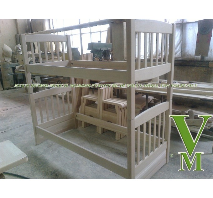 Двоярусне ліжко "Едельвіка" від тм Меблі Волині