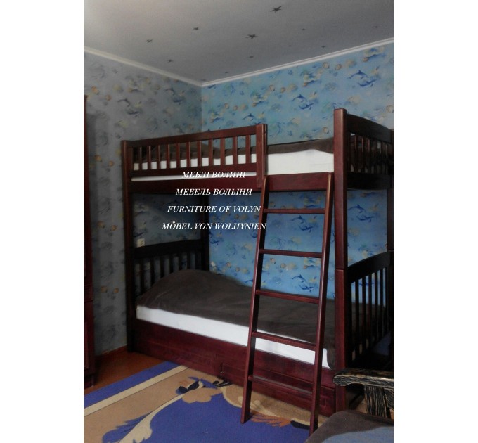 Двоярусне ліжко "Едельвіка" від тм Меблі Волині