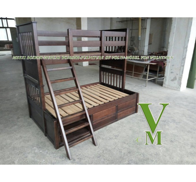 Двоярусне ліжко "Ельбрус" від тм Меблі Волині