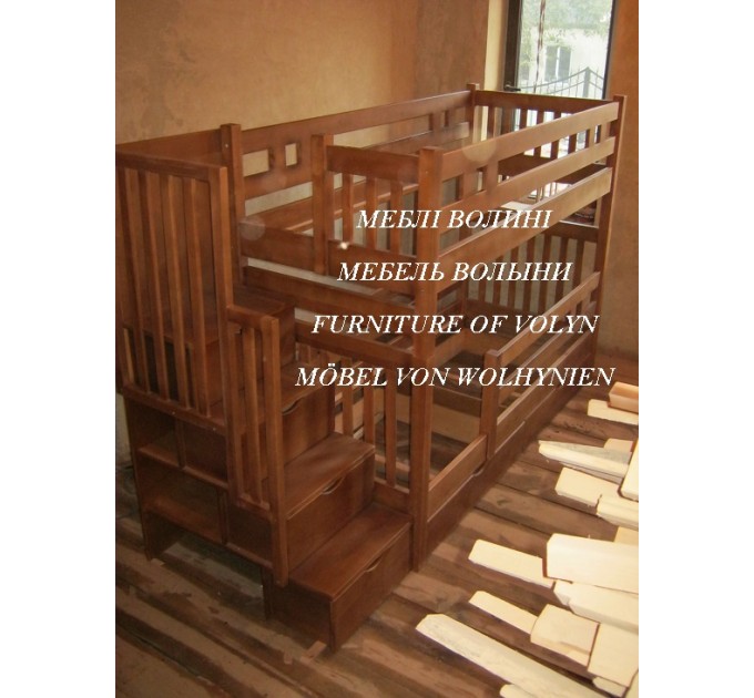 Двоярусне ліжко "Філя" від тм Меблі Волині