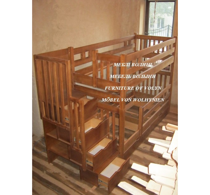 Двоярусне ліжко "Філя" від тм Меблі Волині