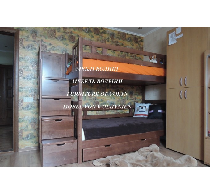 Двоярусне ліжко "Філя" від тм Меблі Волині