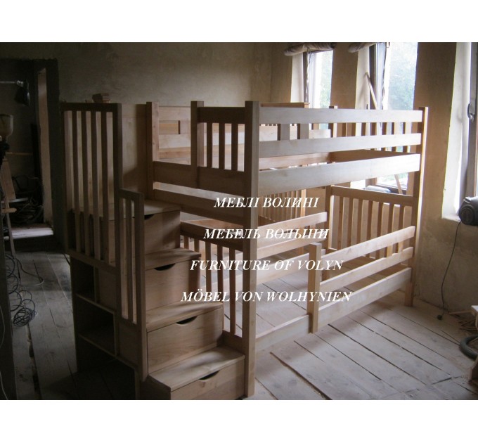 Двоярусне ліжко "Філя" від тм Меблі Волині