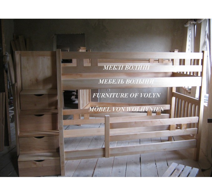 Двоярусне ліжко "Філя" від тм Меблі Волині