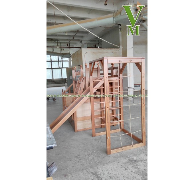 Двоярусне ліжко "Фортеця+Шведська Стінка" від тм Меблі Волині