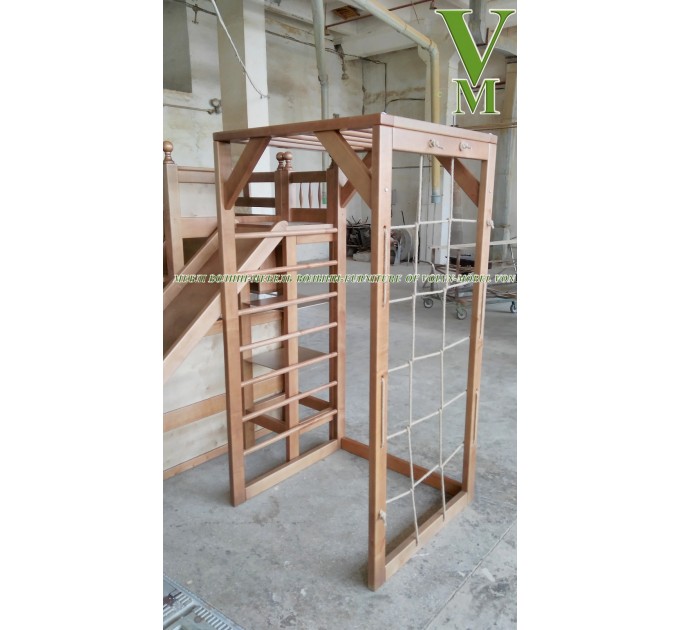 Двоярусне ліжко "Фортеця+Шведська Стінка" від тм Меблі Волині