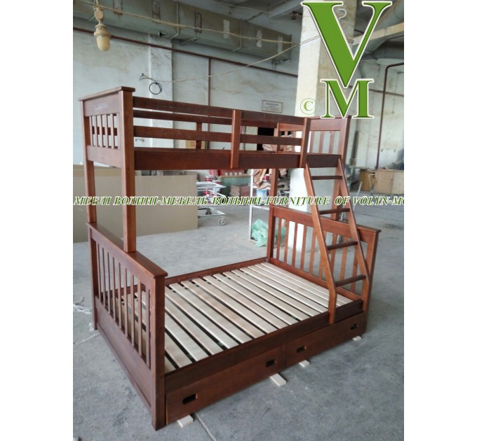 Двоярусне ліжко "Цар" від тм Меблі Волині