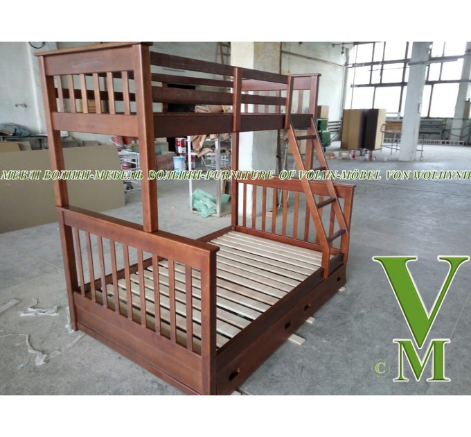 Двоярусне ліжко "Цар" від тм Меблі Волині