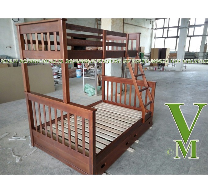 Двоярусне ліжко "Цар" від тм Меблі Волині