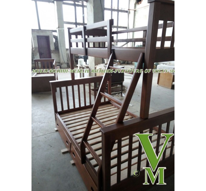 Двоярусне ліжко "Цар" від тм Меблі Волині