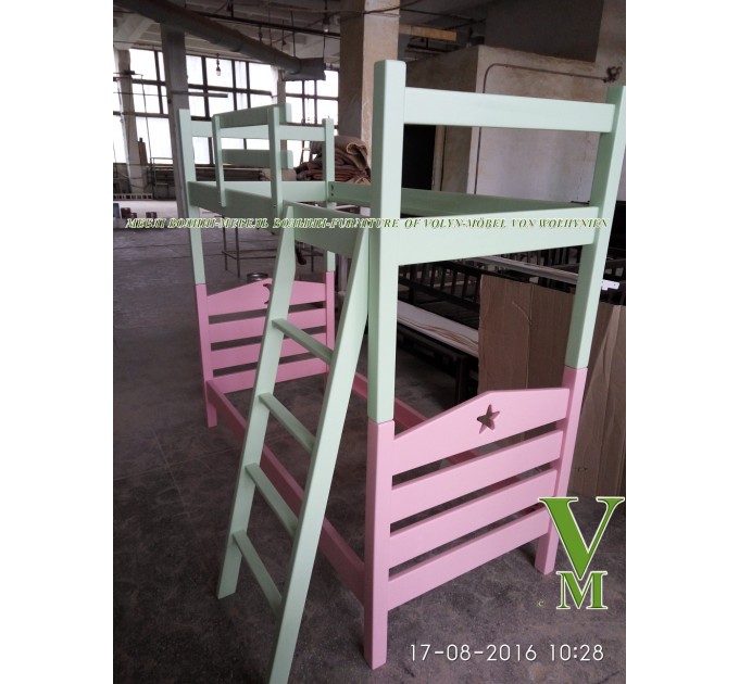 Двоярусне ліжко "Лапушка" від тм Меблі Волині