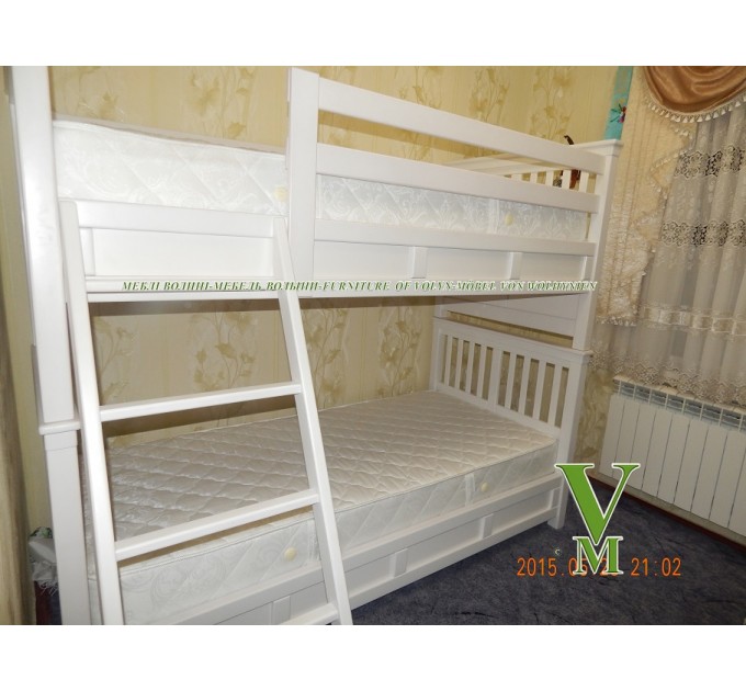 Двоярусне ліжко "Мімоза" від тм Меблі Волині