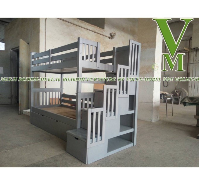 Двоярусне ліжко "Полігон" від тм Меблі Волині