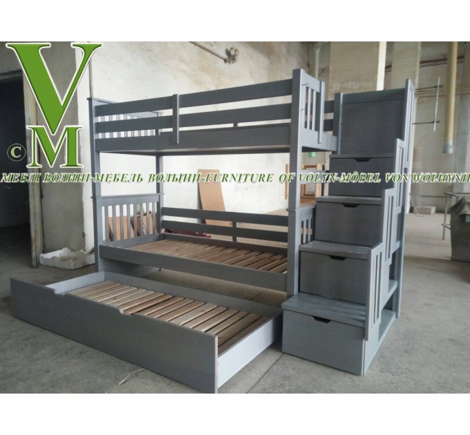 Двоярусне ліжко "Полігон" від тм Меблі Волині