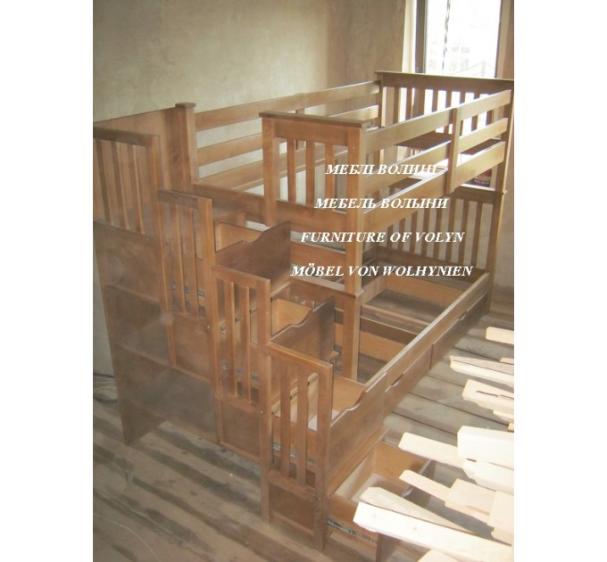 Двоярусне ліжко "Полігон" від тм Меблі Волині