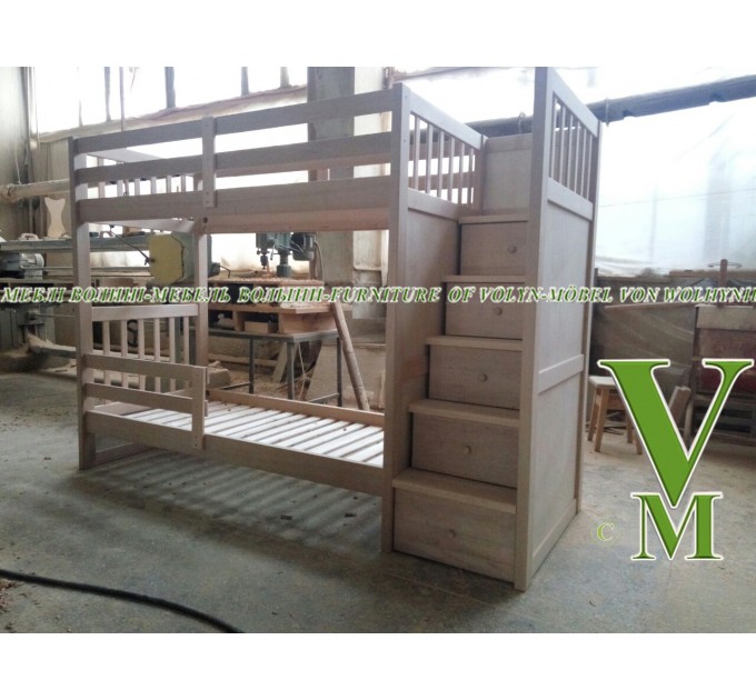 Двоярусне ліжко "Школьник" від тм Меблі Волині