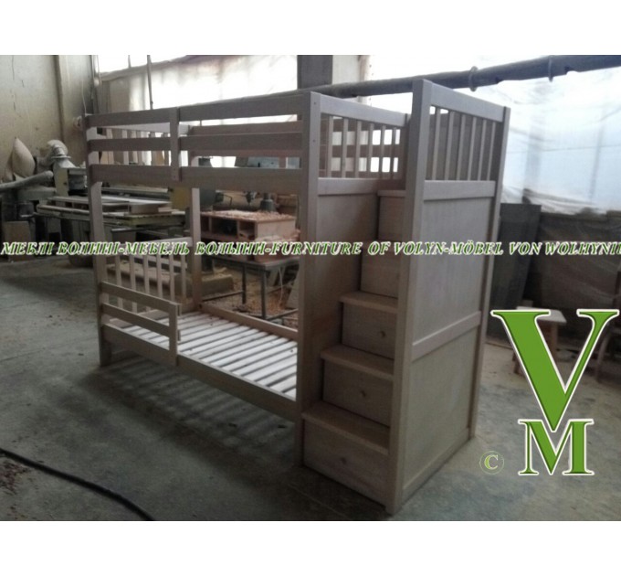 Двоярусне ліжко "Школьник" від тм Меблі Волині