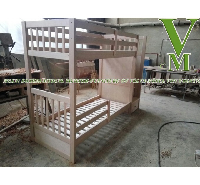 Двоярусне ліжко "Школьник" від тм Меблі Волині