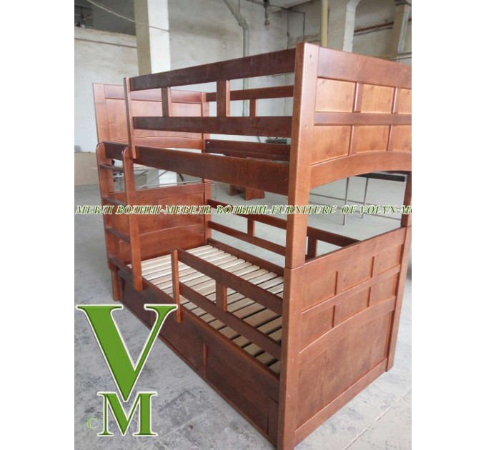 Двоярусне ліжко "Сільвія" від тм Меблі Волині