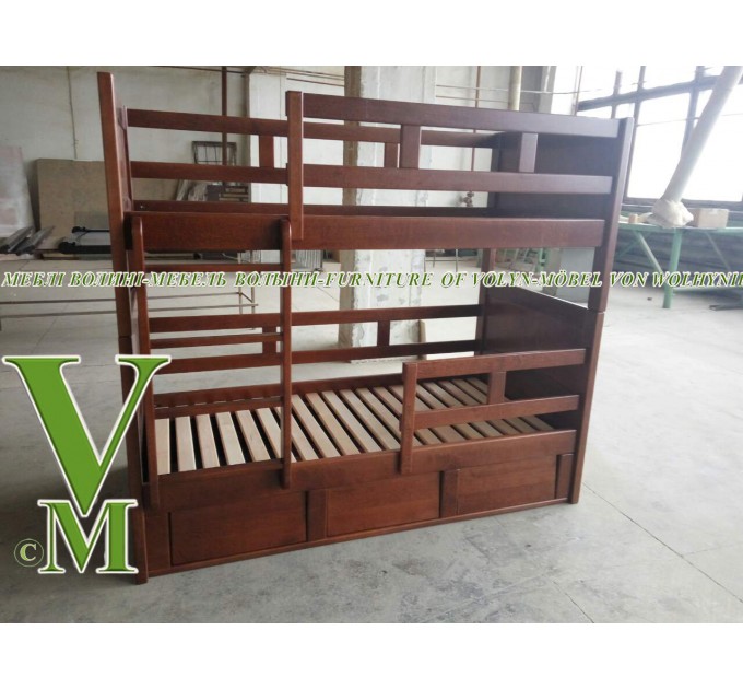 Двоярусне ліжко "Сільвія" від тм Меблі Волині