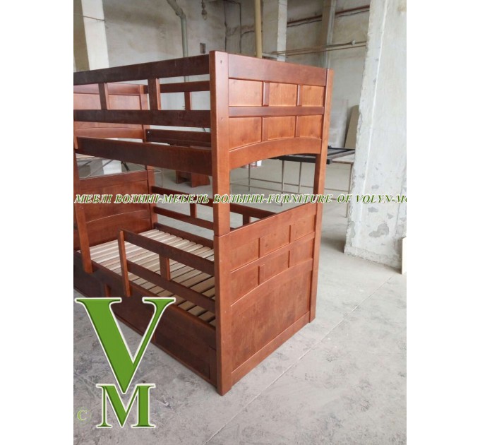 Двоярусне ліжко "Сільвія" від тм Меблі Волині