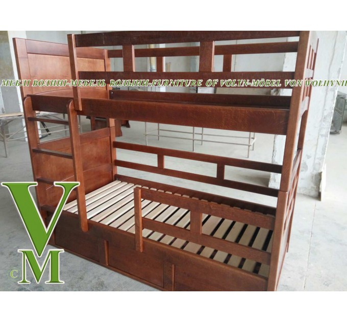 Двоярусне ліжко "Сільвія" від тм Меблі Волині