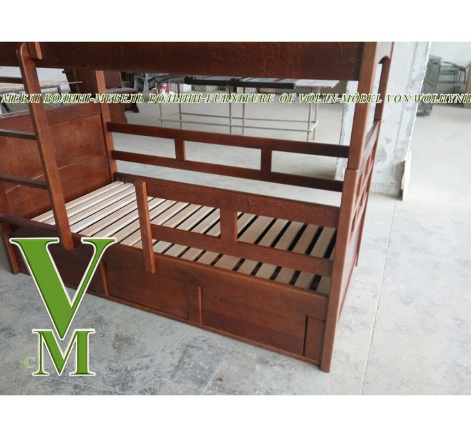 Двоярусне ліжко "Сільвія" від тм Меблі Волині