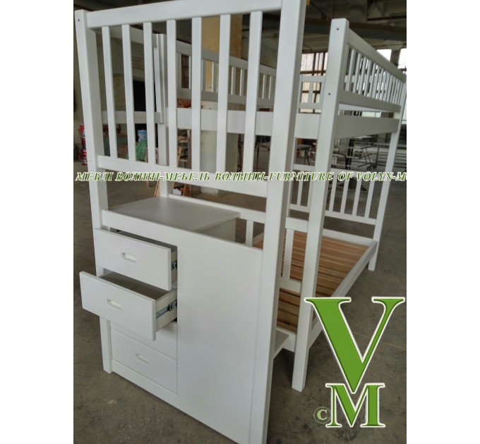 Двоярусне ліжко "Володимир" від тм Меблі Волині