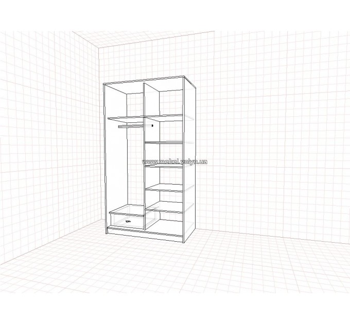 Шафа-Купе "Луцьк" від тм Меблі Волині